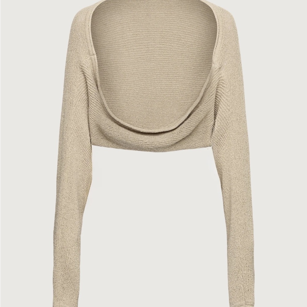 Oak + Fort oversized ribbed bolero XXS-XS